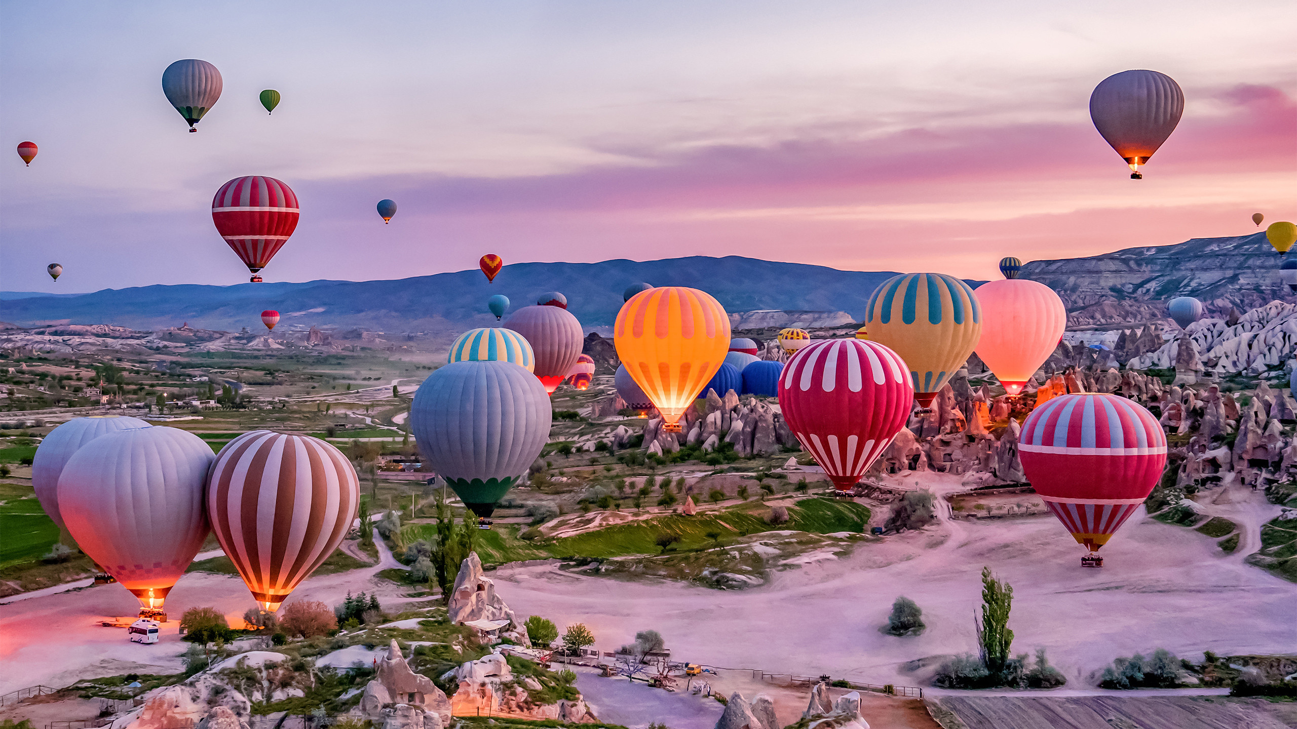 Hot air balloons