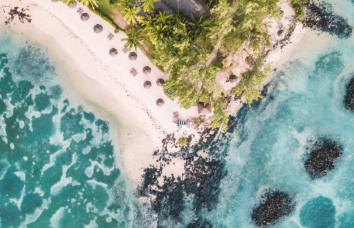 Canonnier Beach Aerial