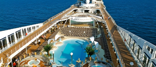 MSC Poesia is an innovative cruise ship with an elegant style that brings traditional craftsmanship to creative designs.